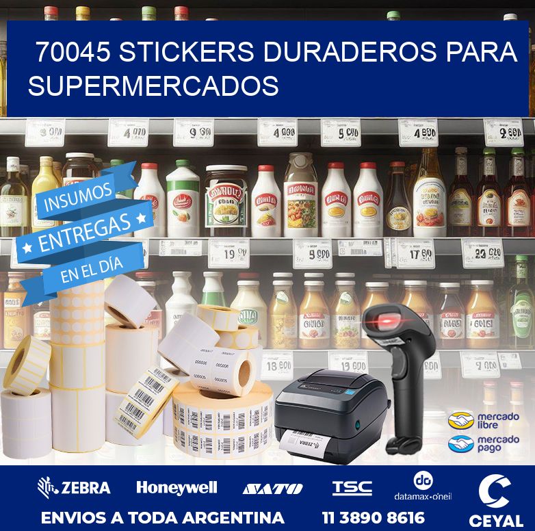70045 STICKERS DURADEROS PARA SUPERMERCADOS