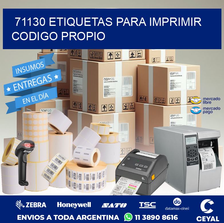 71130 ETIQUETAS PARA IMPRIMIR CODIGO PROPIO