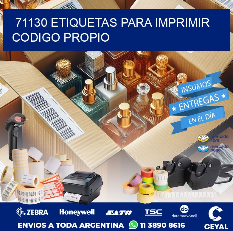 71130 ETIQUETAS PARA IMPRIMIR CODIGO PROPIO
