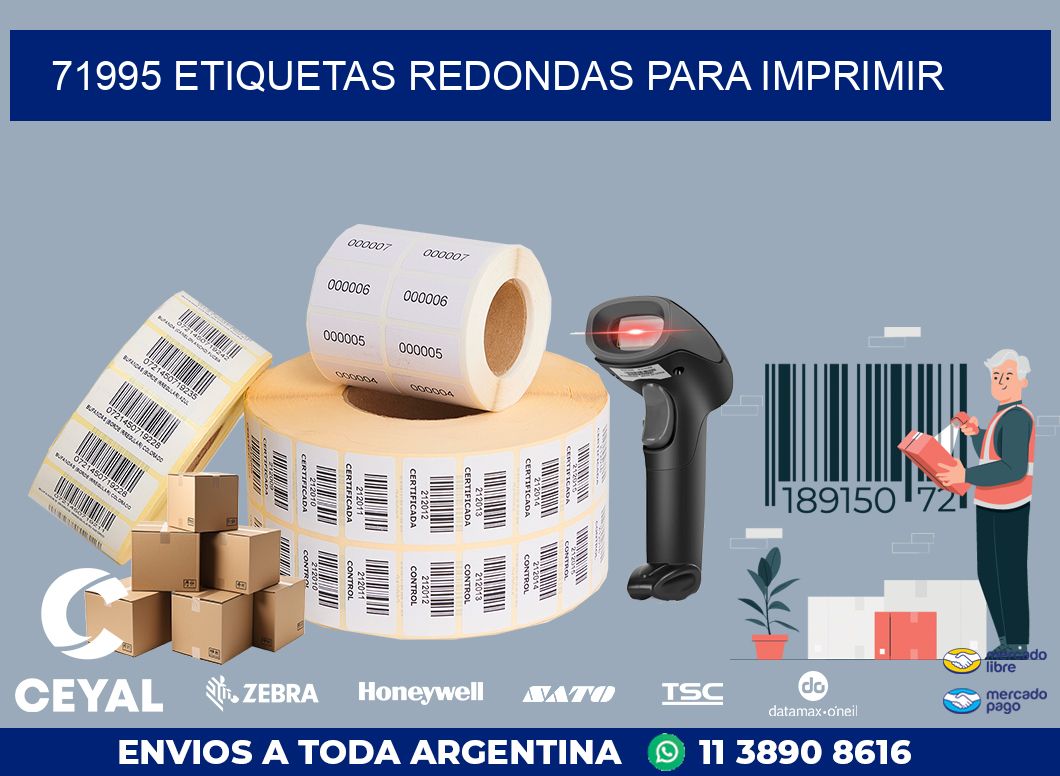 71995 ETIQUETAS REDONDAS PARA IMPRIMIR