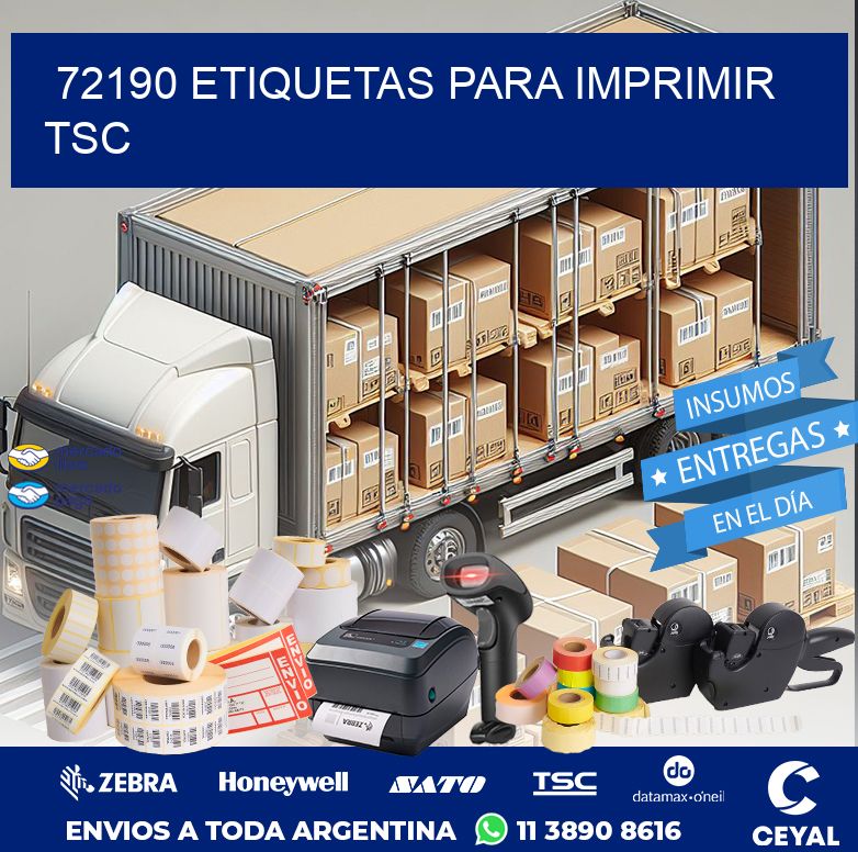 72190 ETIQUETAS PARA IMPRIMIR TSC