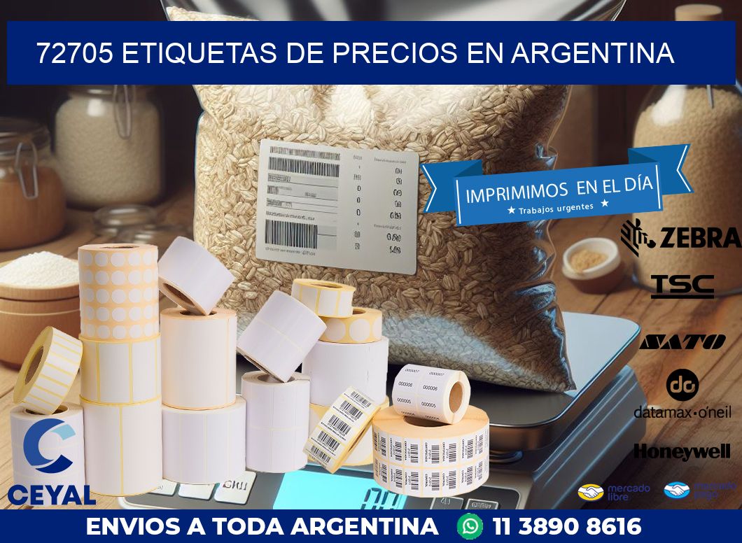 72705 ETIQUETAS DE PRECIOS EN ARGENTINA