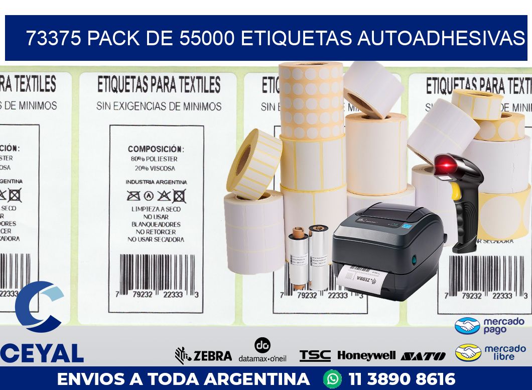 73375 PACK DE 55000 ETIQUETAS AUTOADHESIVAS