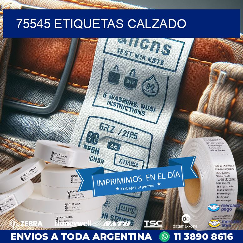 75545 ETIQUETAS CALZADO