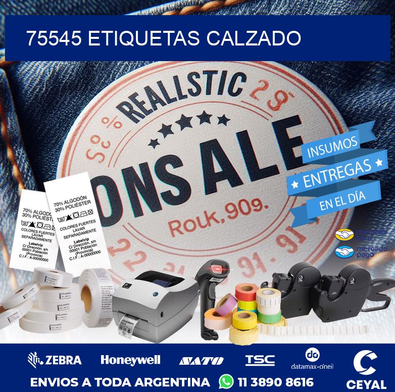 75545 ETIQUETAS CALZADO