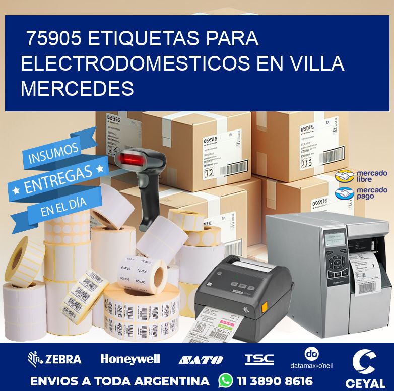 75905 ETIQUETAS PARA ELECTRODOMESTICOS EN VILLA MERCEDES