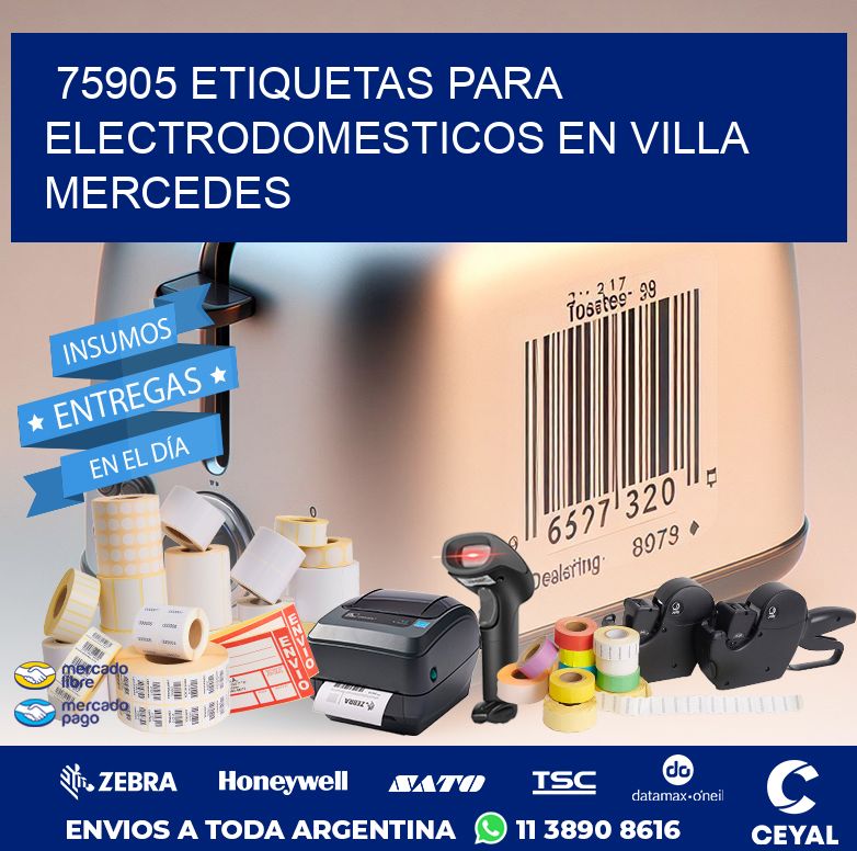 75905 ETIQUETAS PARA ELECTRODOMESTICOS EN VILLA MERCEDES