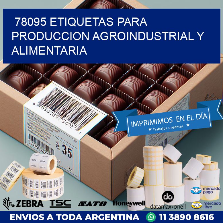 78095 ETIQUETAS PARA PRODUCCION AGROINDUSTRIAL Y ALIMENTARIA
