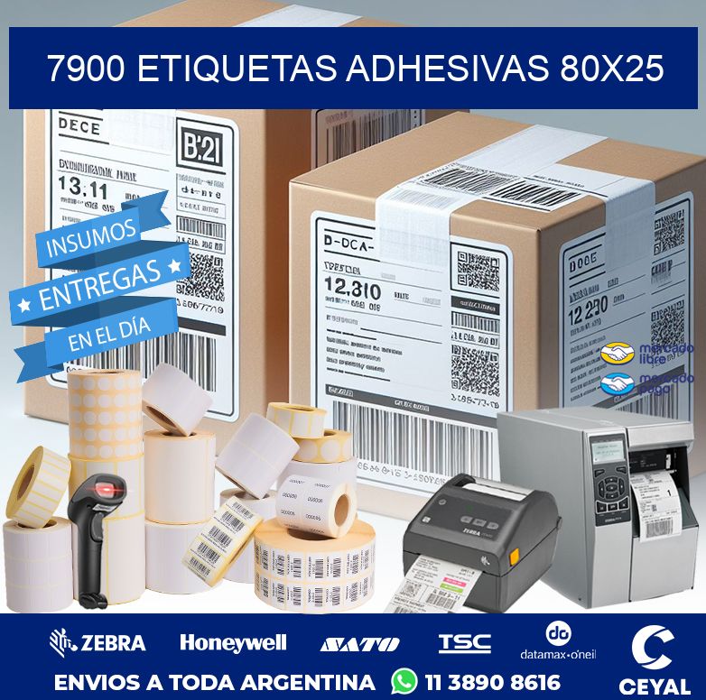 7900 ETIQUETAS ADHESIVAS 80X25
