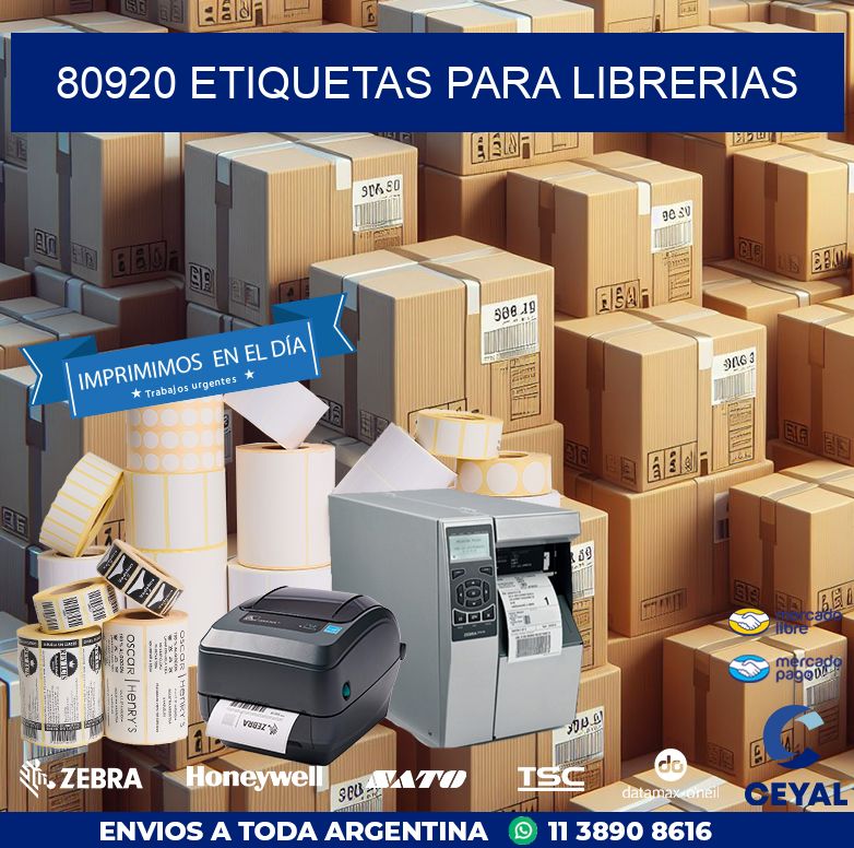 80920 ETIQUETAS PARA LIBRERIAS