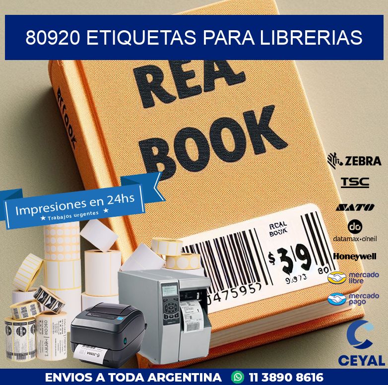 80920 ETIQUETAS PARA LIBRERIAS