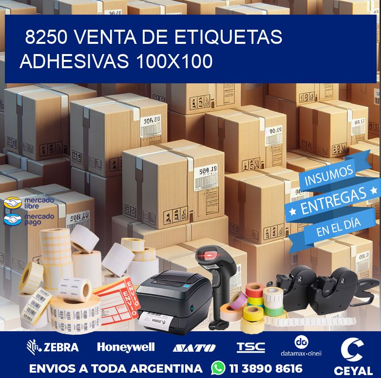8250 VENTA DE ETIQUETAS ADHESIVAS 100X100