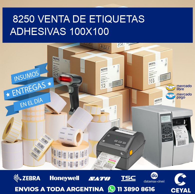 8250 VENTA DE ETIQUETAS ADHESIVAS 100X100