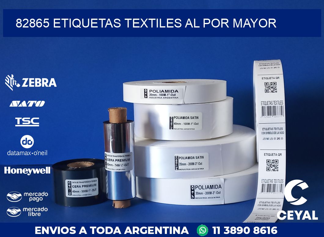 82865 ETIQUETAS TEXTILES AL POR MAYOR