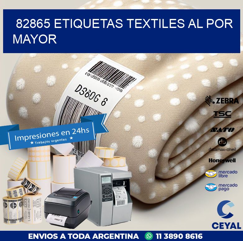 82865 ETIQUETAS TEXTILES AL POR MAYOR