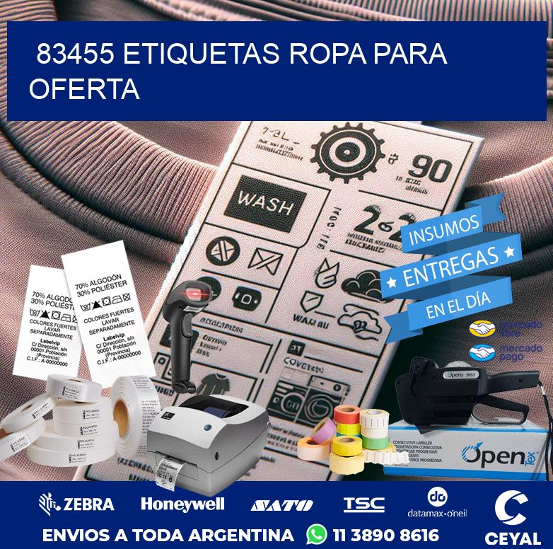 83455 ETIQUETAS ROPA PARA OFERTA