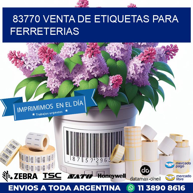 83770 VENTA DE ETIQUETAS PARA FERRETERIAS