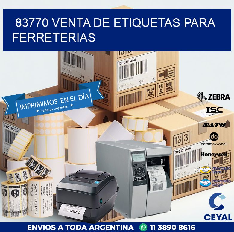 83770 VENTA DE ETIQUETAS PARA FERRETERIAS