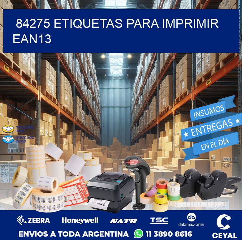 84275 ETIQUETAS PARA IMPRIMIR EAN13