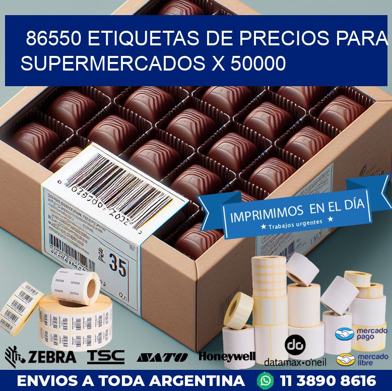 86550 ETIQUETAS DE PRECIOS PARA SUPERMERCADOS X 50000