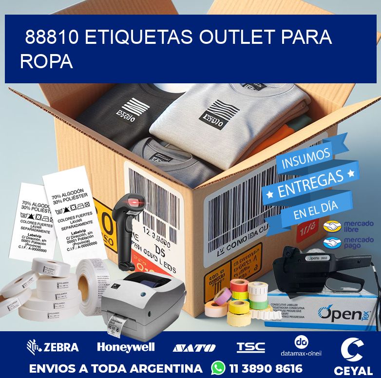 88810 ETIQUETAS OUTLET PARA ROPA
