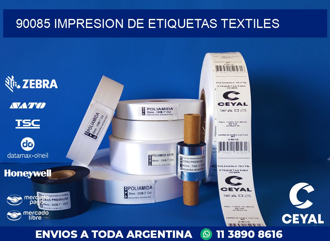 90085 IMPRESION DE ETIQUETAS TEXTILES