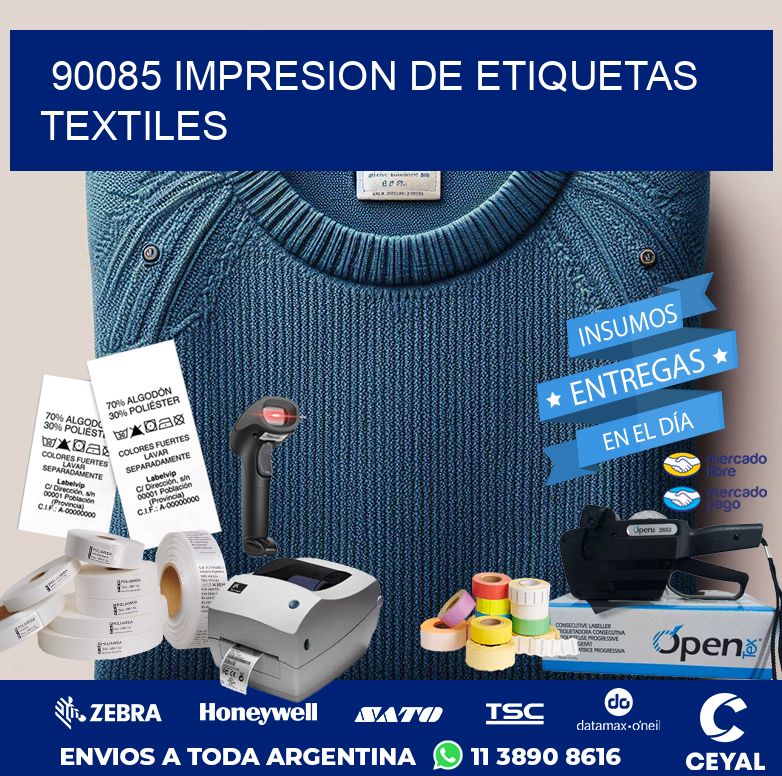 90085 IMPRESION DE ETIQUETAS TEXTILES