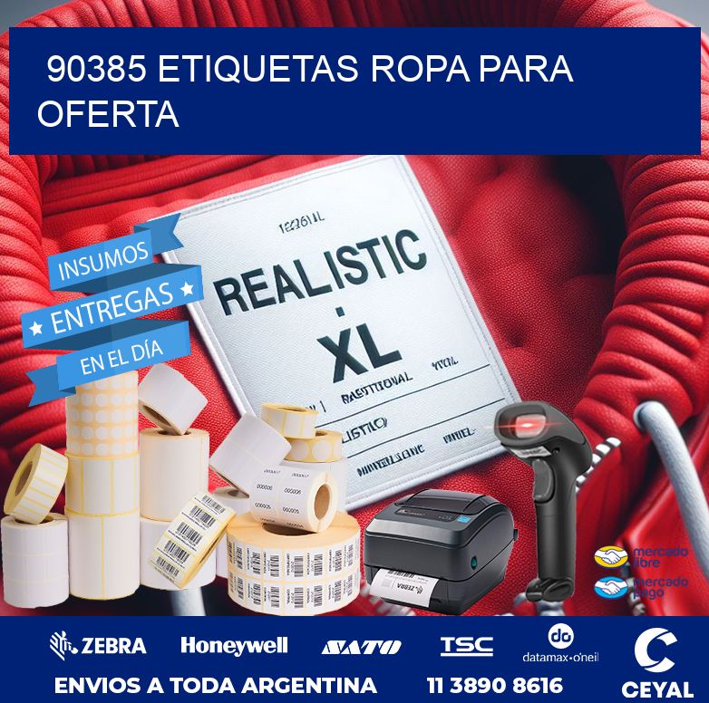 90385 ETIQUETAS ROPA PARA OFERTA