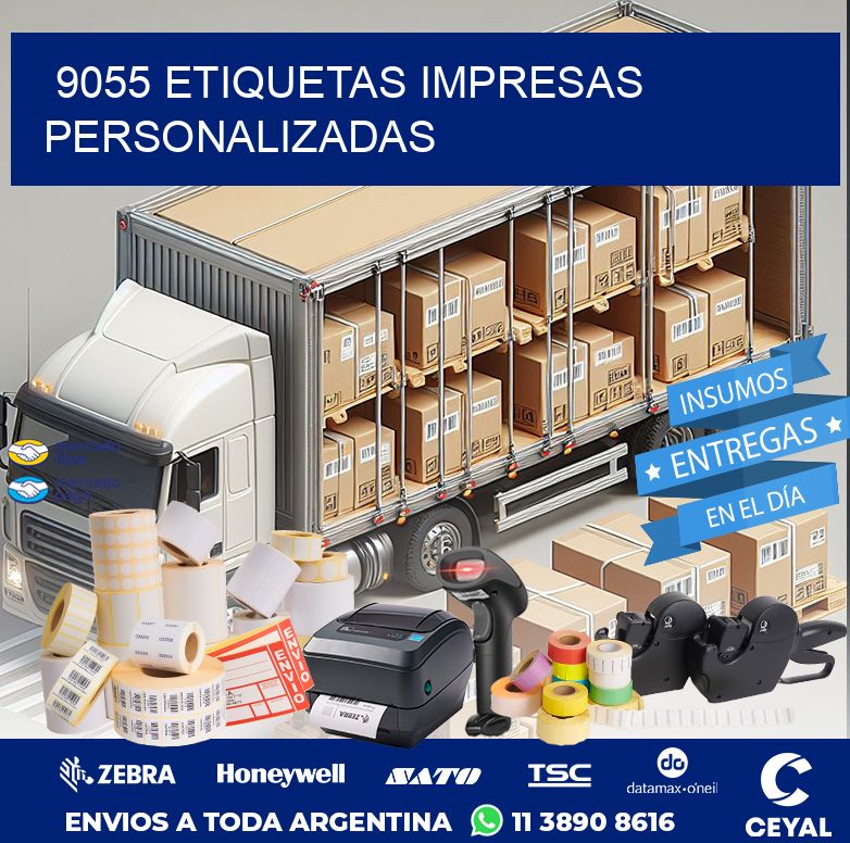 9055 ETIQUETAS IMPRESAS PERSONALIZADAS