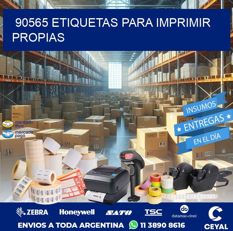 90565 ETIQUETAS PARA IMPRIMIR PROPIAS