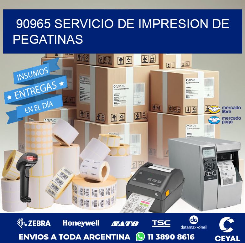 90965 SERVICIO DE IMPRESION DE PEGATINAS