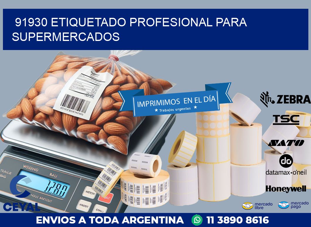 91930 ETIQUETADO PROFESIONAL PARA SUPERMERCADOS