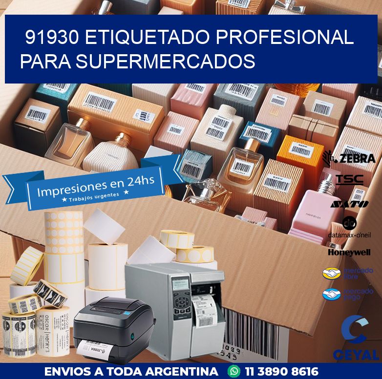 91930 ETIQUETADO PROFESIONAL PARA SUPERMERCADOS