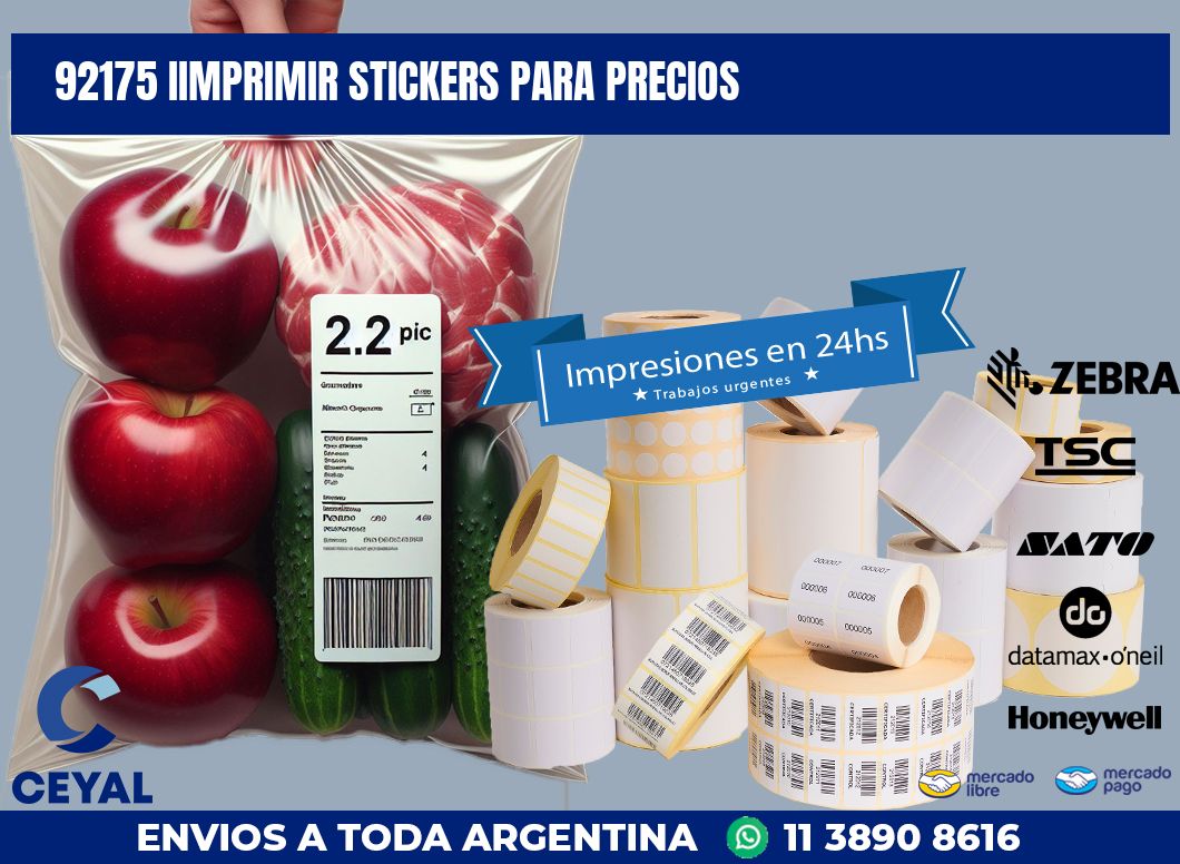 92175 IIMPRIMIR STICKERS PARA PRECIOS