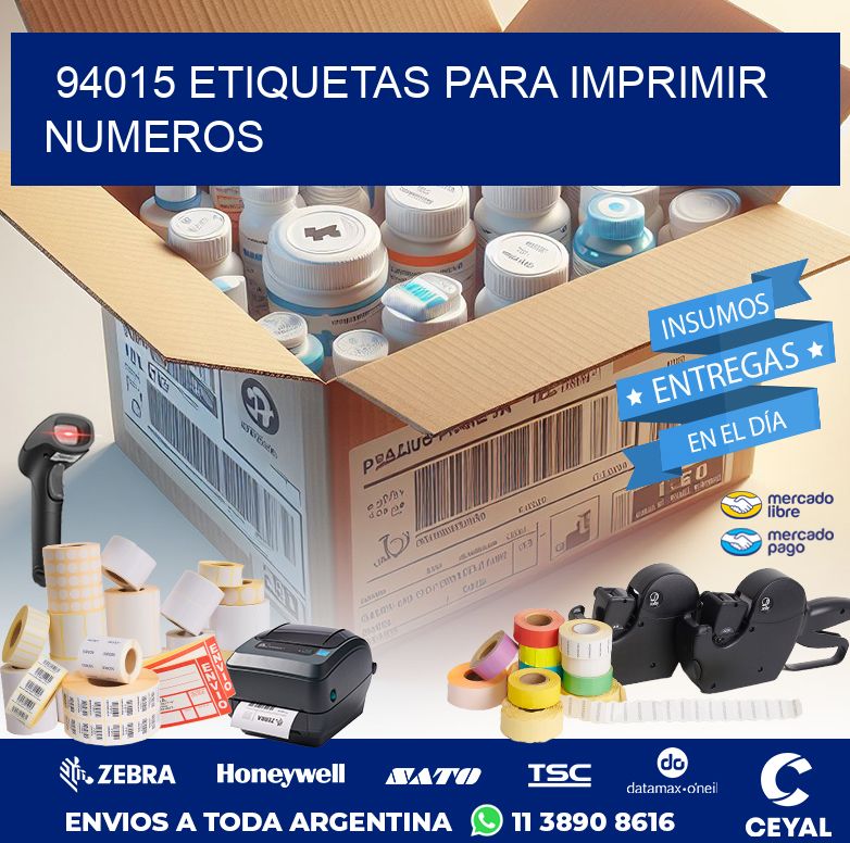 94015 ETIQUETAS PARA IMPRIMIR NUMEROS
