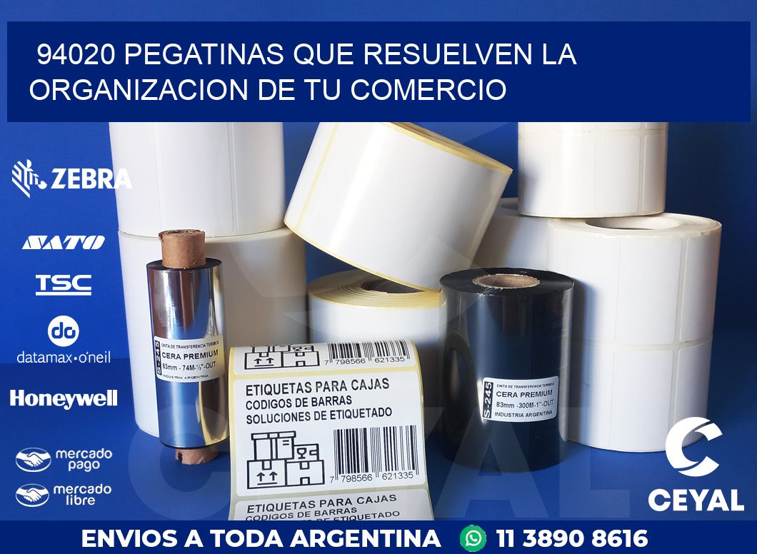 94020 PEGATINAS QUE RESUELVEN LA ORGANIZACION DE TU COMERCIO