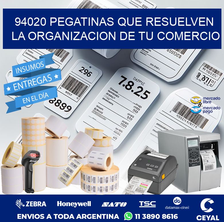 94020 PEGATINAS QUE RESUELVEN LA ORGANIZACION DE TU COMERCIO
