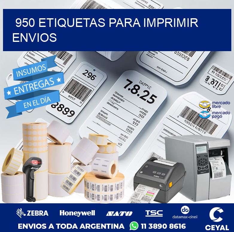 950 ETIQUETAS PARA IMPRIMIR ENVIOS
