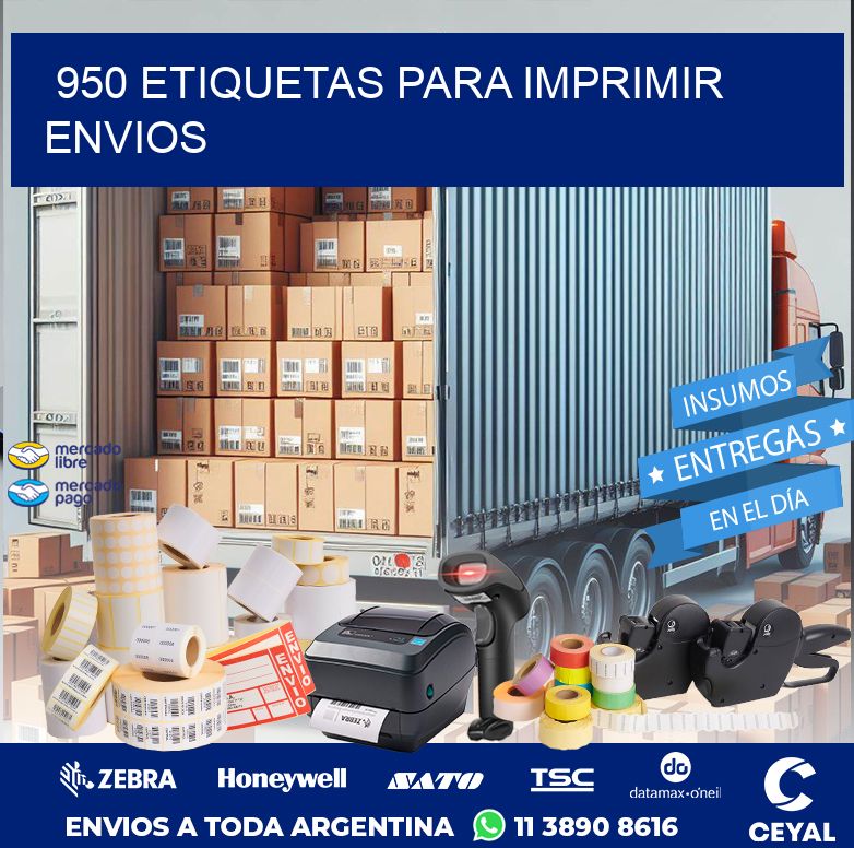 950 ETIQUETAS PARA IMPRIMIR ENVIOS