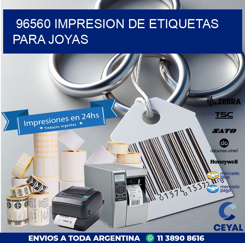 96560 IMPRESION DE ETIQUETAS PARA JOYAS
