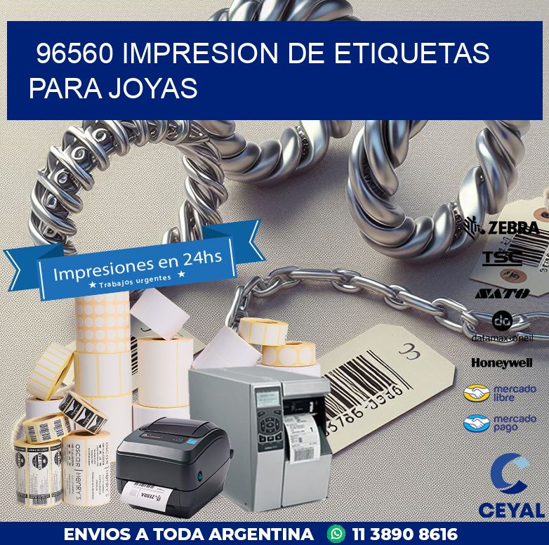 96560 IMPRESION DE ETIQUETAS PARA JOYAS