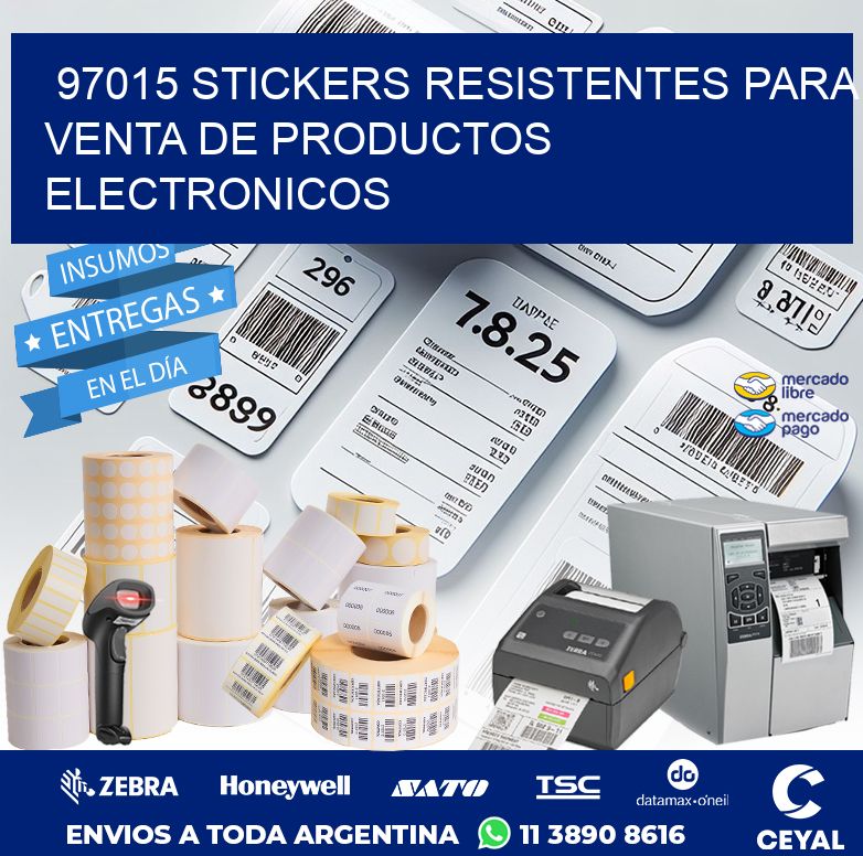 97015 STICKERS RESISTENTES PARA VENTA DE PRODUCTOS ELECTRONICOS