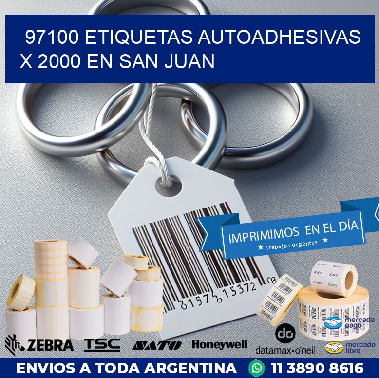 97100 ETIQUETAS AUTOADHESIVAS X 2000 EN SAN JUAN