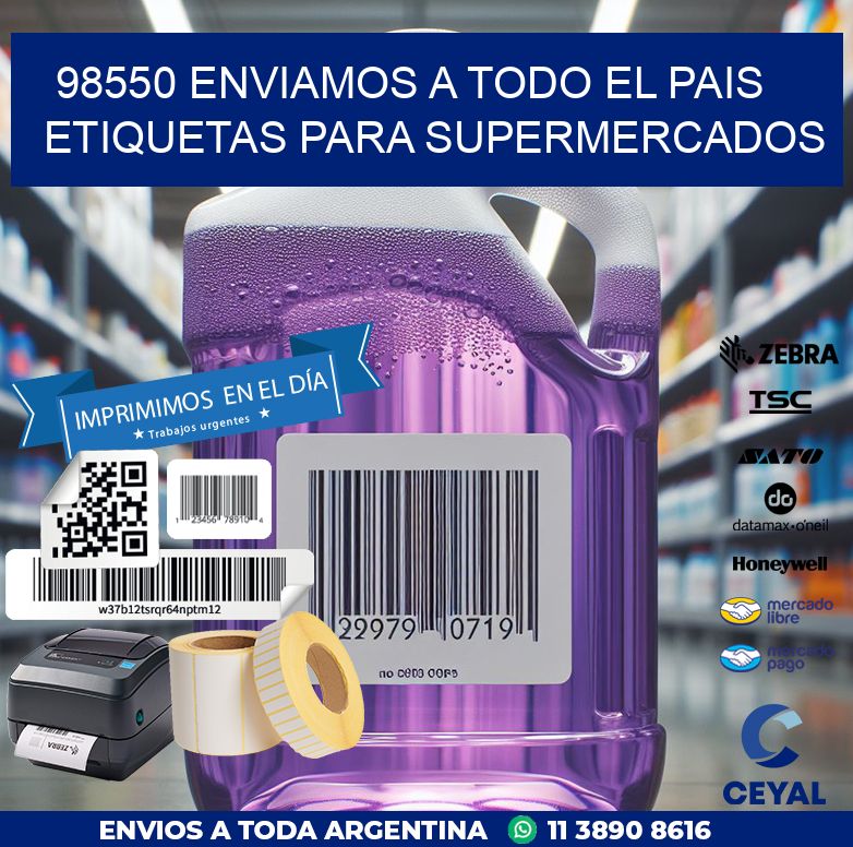 98550 ENVIAMOS A TODO EL PAIS ETIQUETAS PARA SUPERMERCADOS