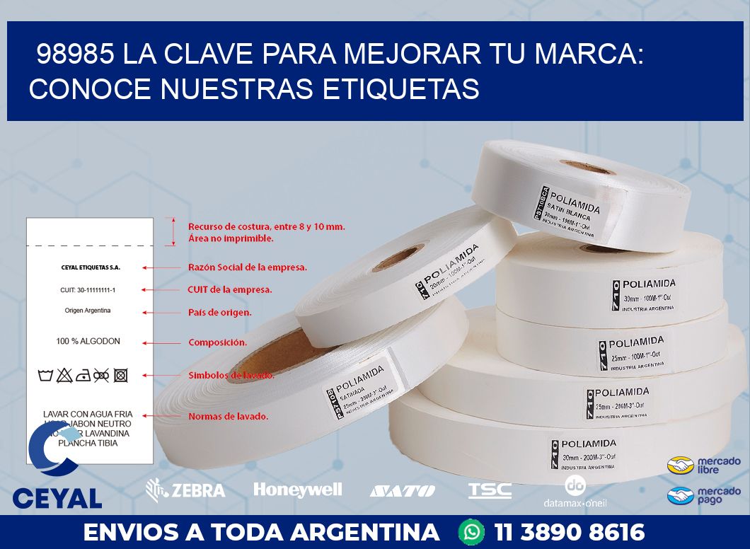 98985 LA CLAVE PARA MEJORAR TU MARCA: CONOCE NUESTRAS ETIQUETAS