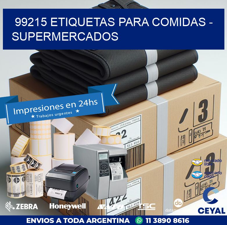 99215 ETIQUETAS PARA COMIDAS - SUPERMERCADOS