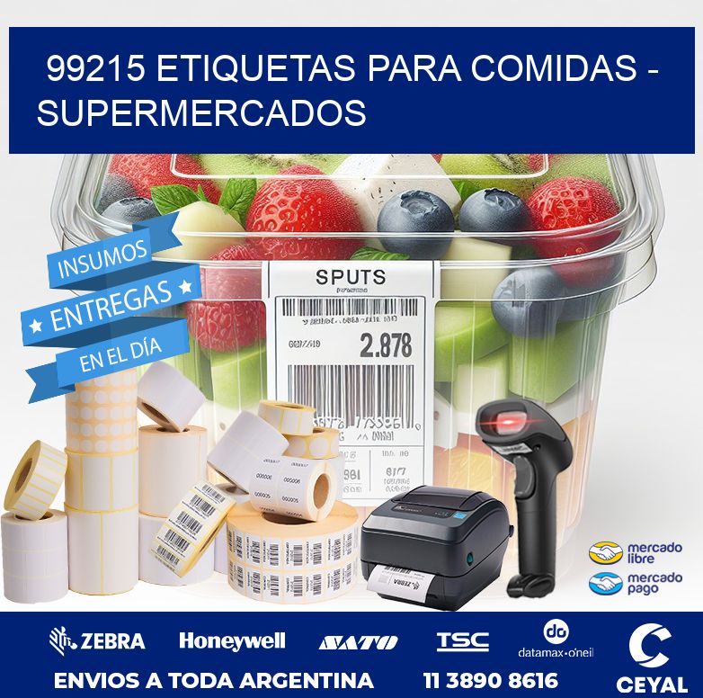 99215 ETIQUETAS PARA COMIDAS – SUPERMERCADOS
