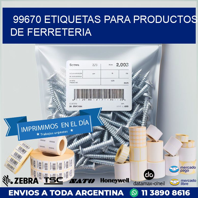 99670 ETIQUETAS PARA PRODUCTOS DE FERRETERIA