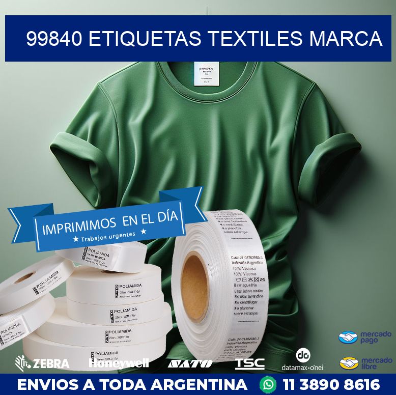 99840 ETIQUETAS TEXTILES MARCA