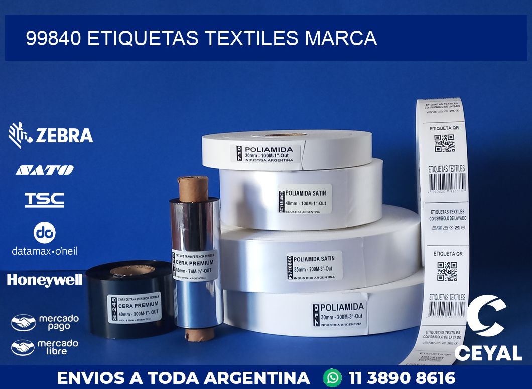 99840 ETIQUETAS TEXTILES MARCA